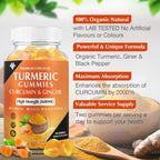 CHANUBITO Turmeric Curcumin Gummies with Ginger & Pepper

