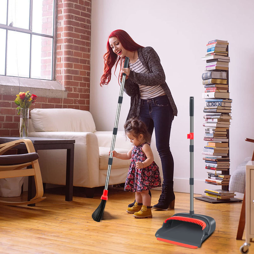 Kelamayi Extendable Broom and Dustpan Set

