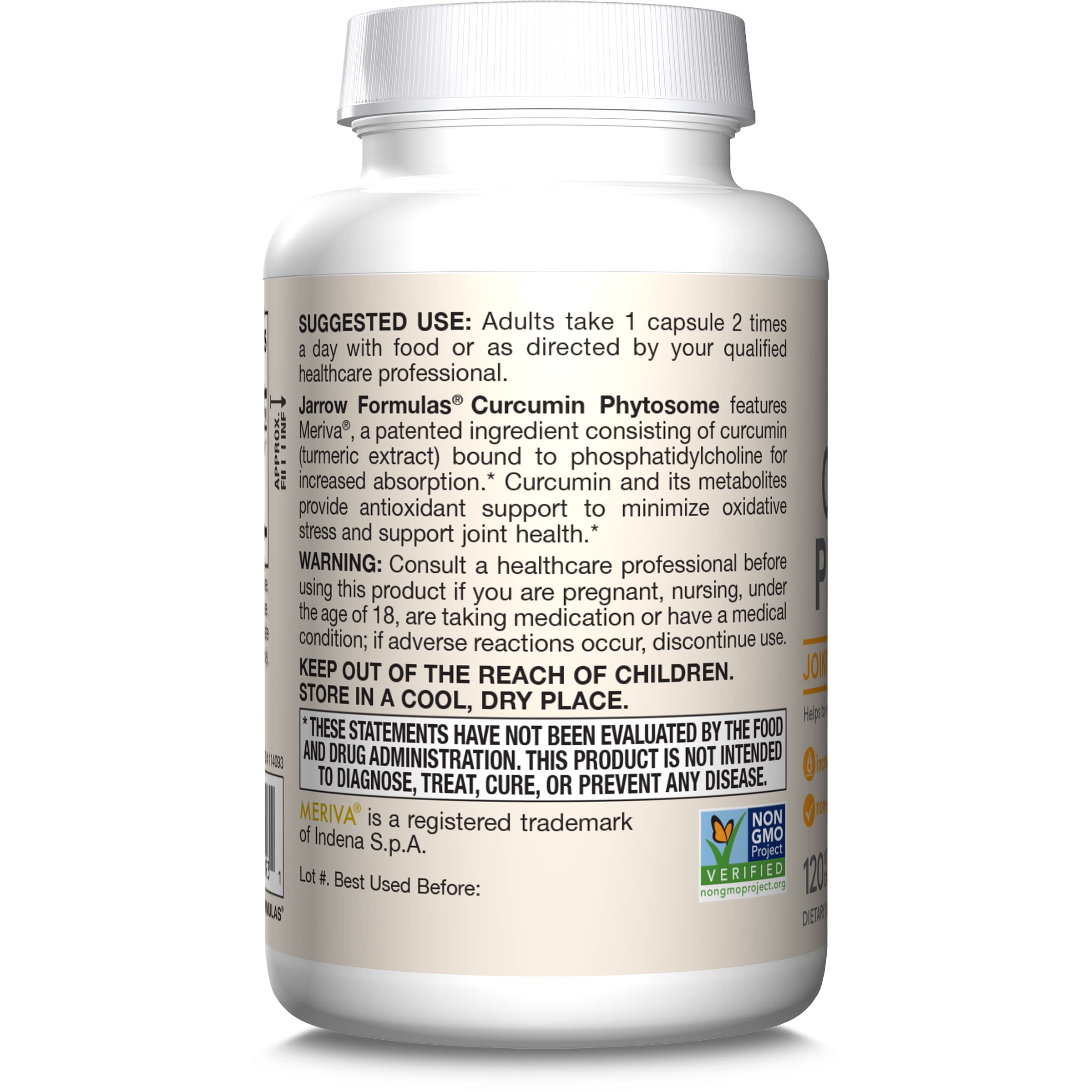 Jarrow Curcumin Phytosome 500 mg Meriva Joint Support

