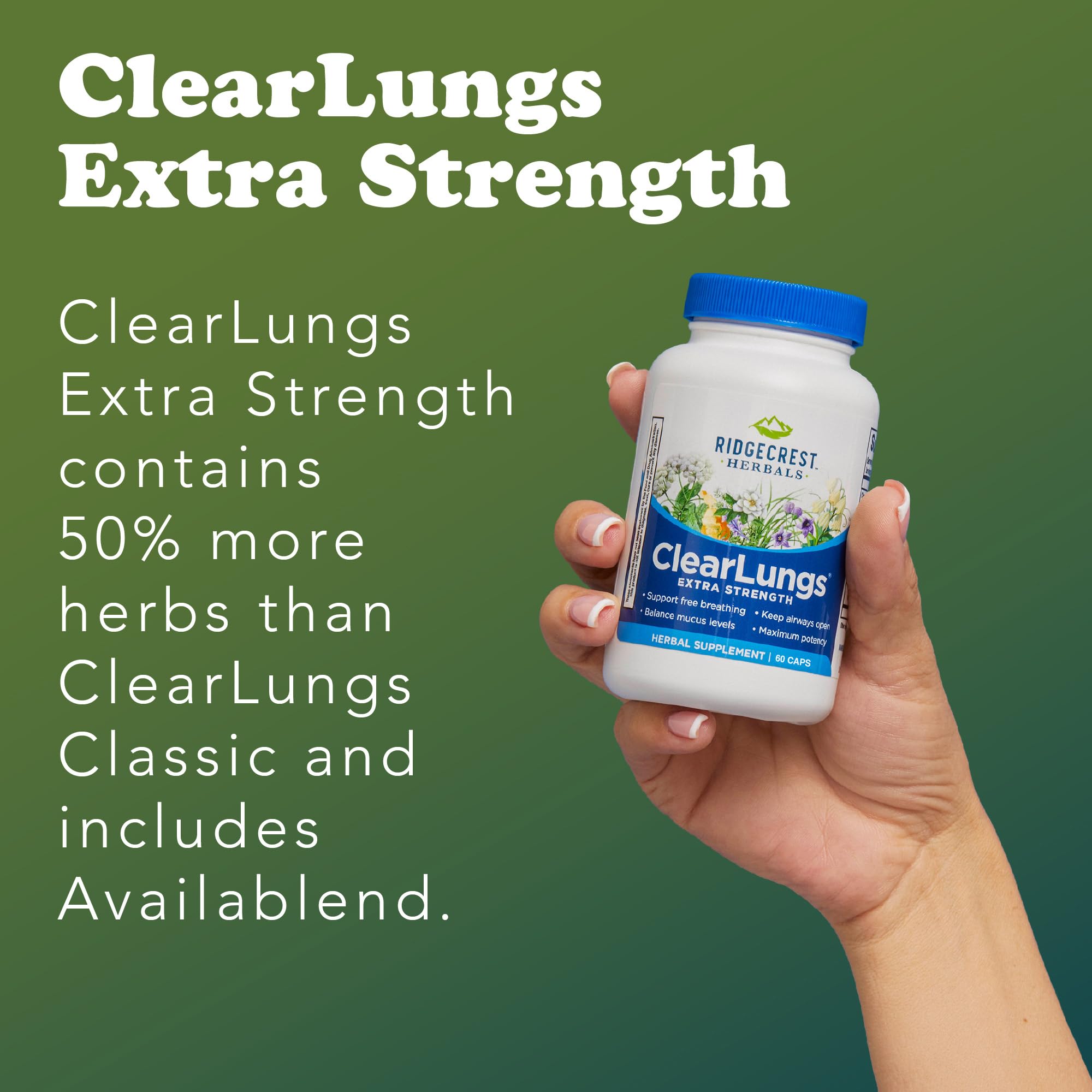 RidgeCrest ClearLungs Extra Strength Daily Lung Support

