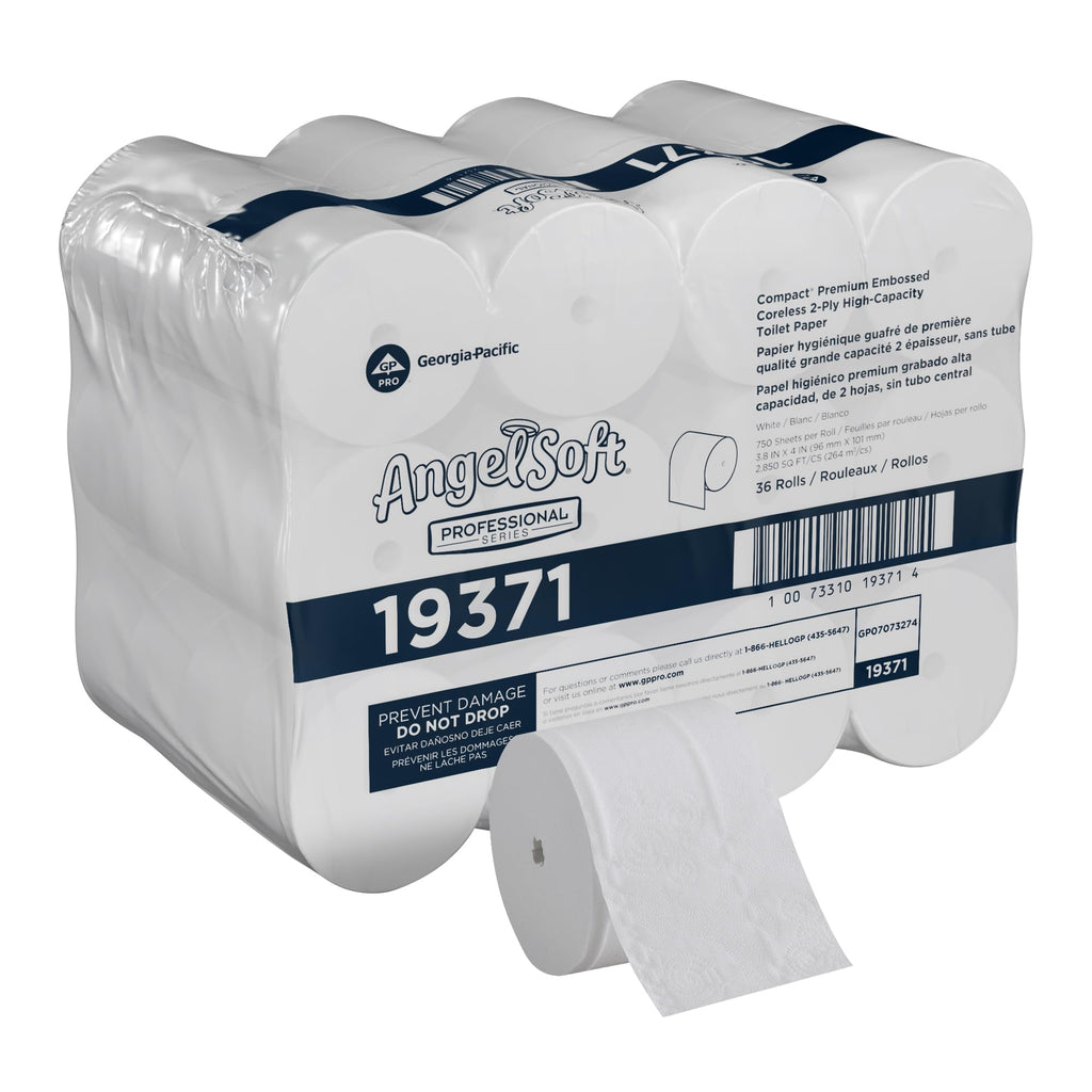 Angel Soft Pro Series Compact Coreless Toilet Paper | GP PRO

