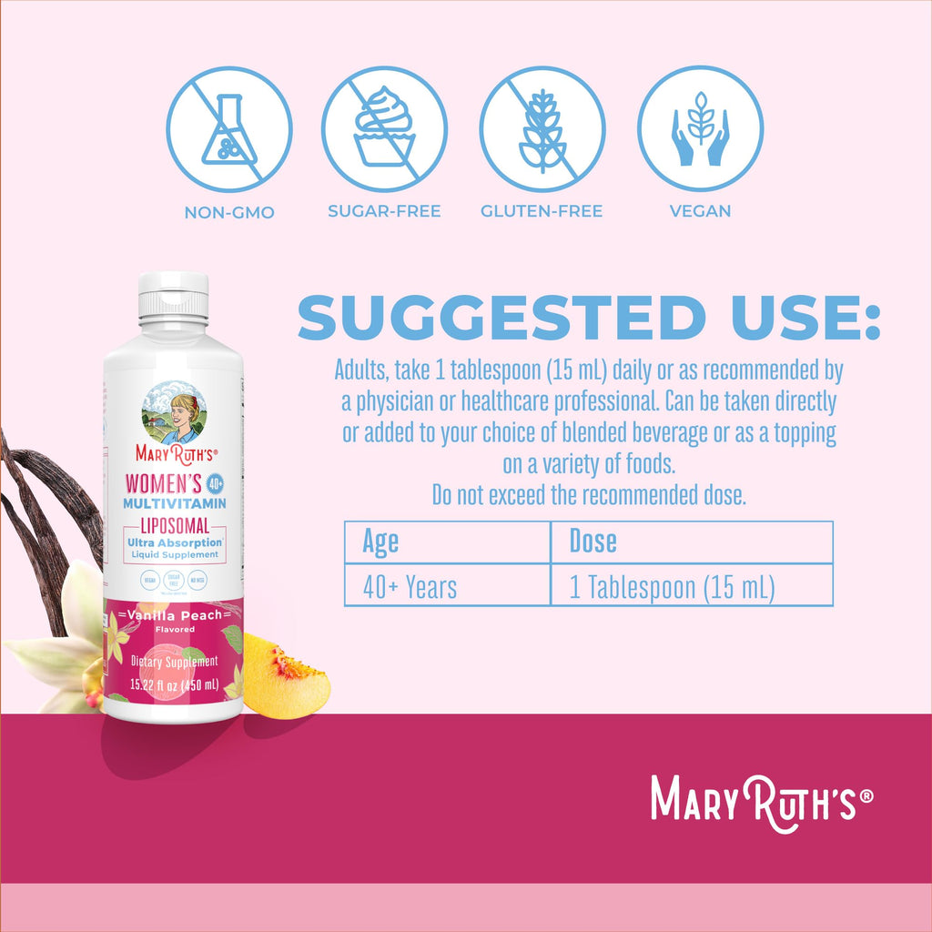 MARYRUTH'S Liposomal Multivitamin for Women – Immune Support


