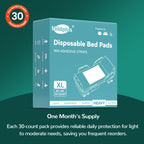 MILDPLUS Disposable Bed Pads for Incontinence

