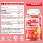 Calcium Magnesium Zinc Gummies with D3 B12 for Immune Support

