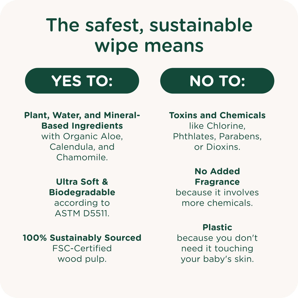 HealthyBaby Wet Wipes | EWG Verified Unscented

