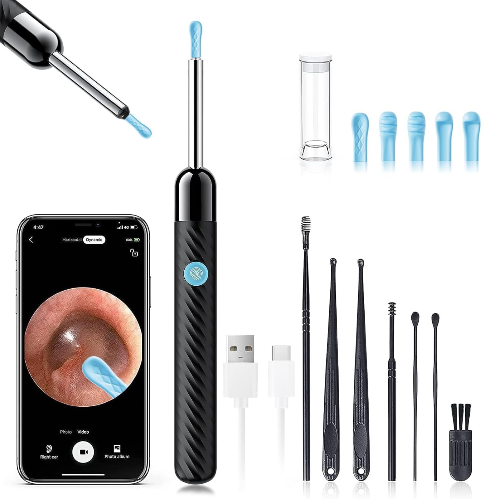 LEIPUT Earwax Removal Kit with 1080P Ear Camera

