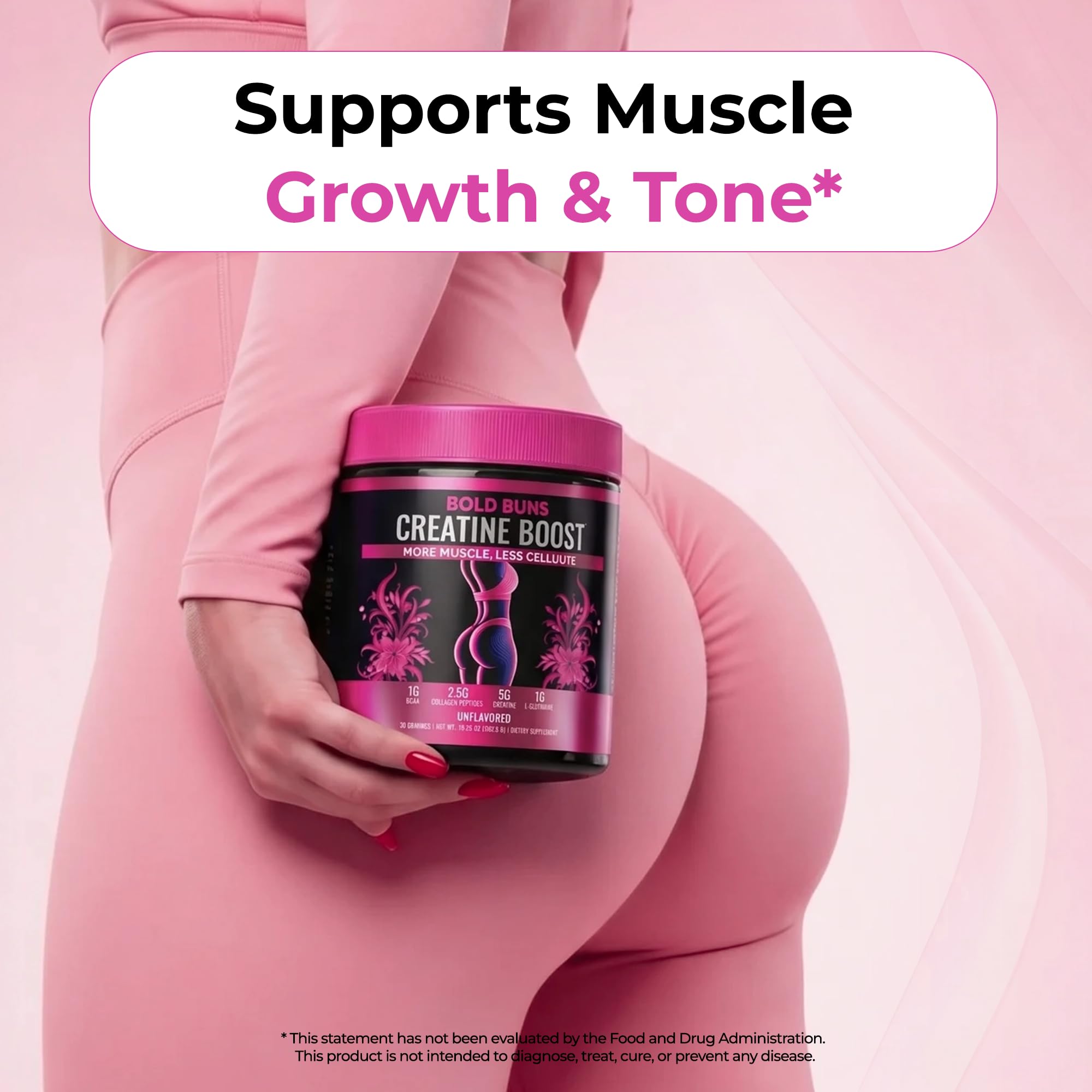 Creatine for Women - Bold Buns with Collagen & BCAA


