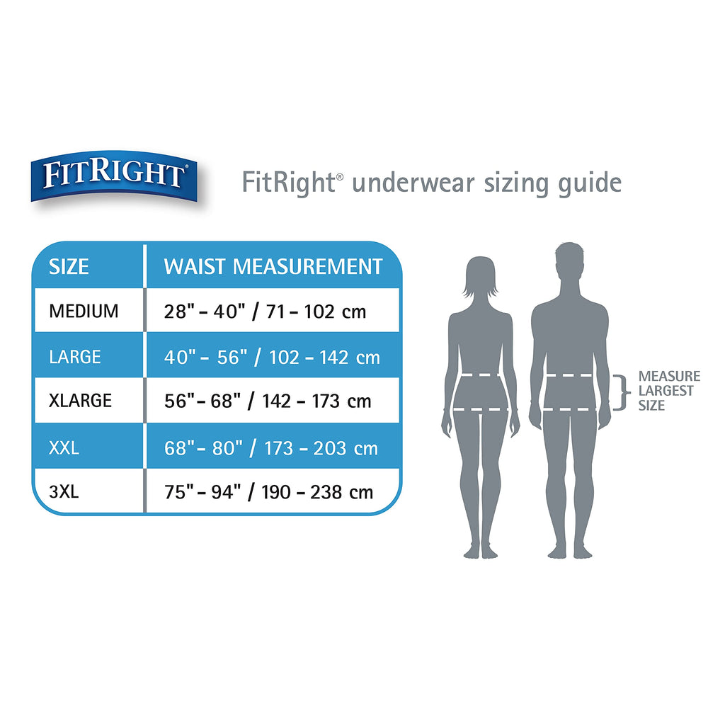 FitRight Incontinence Underwear | Heavy Absorbency


