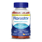 Florastor Probiotic Gummies with Prebiotic Fiber and B12

