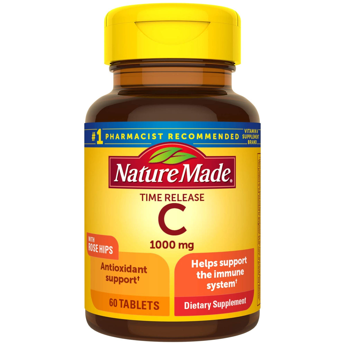 Nature Made Extra Strength Vitamin C 1000 mg Tablets for Immune Support
