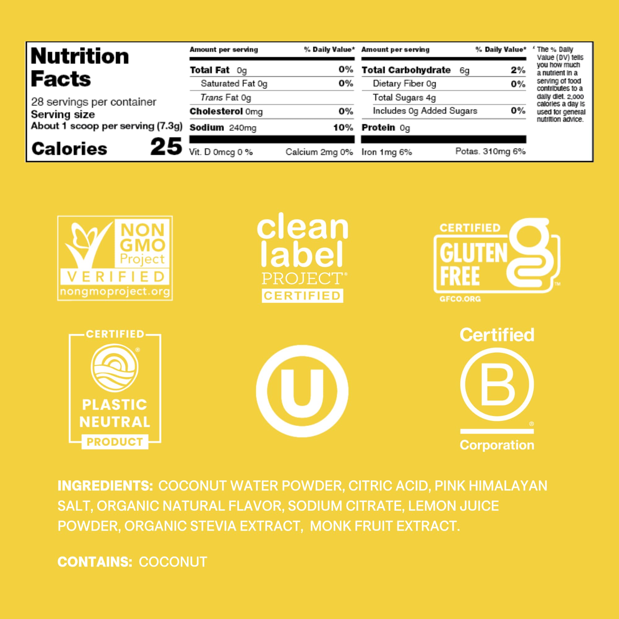 Cure Hydration Plant-Based Electrolyte Drink Mix

