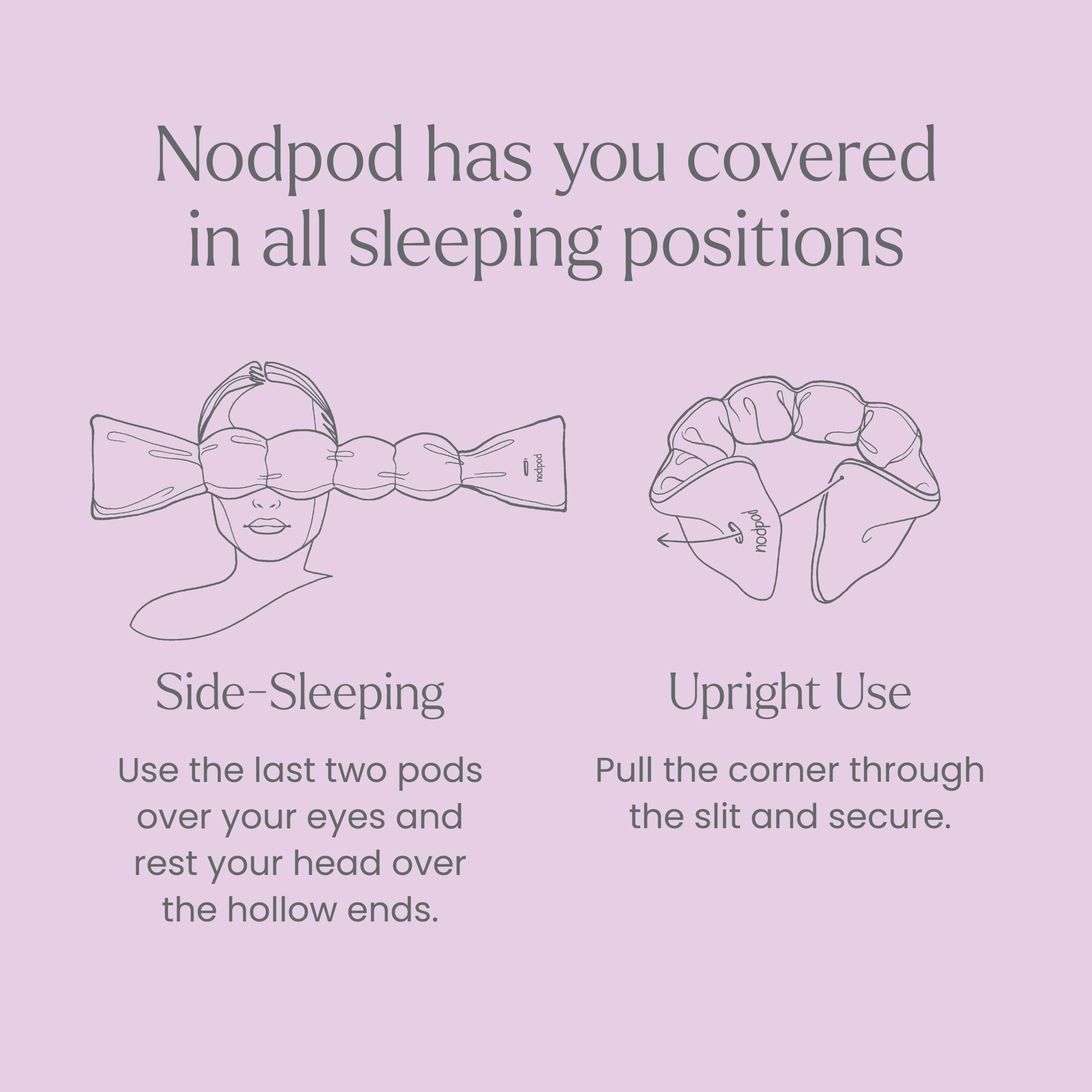 Nodpod Gentle Pressure Sleep Mask | Weighted Comfort

