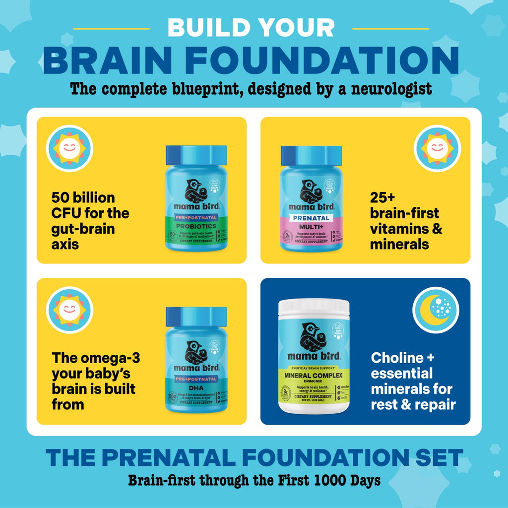 Mama Bird Prenatal Multi+ Multivitamin for Brain Health

