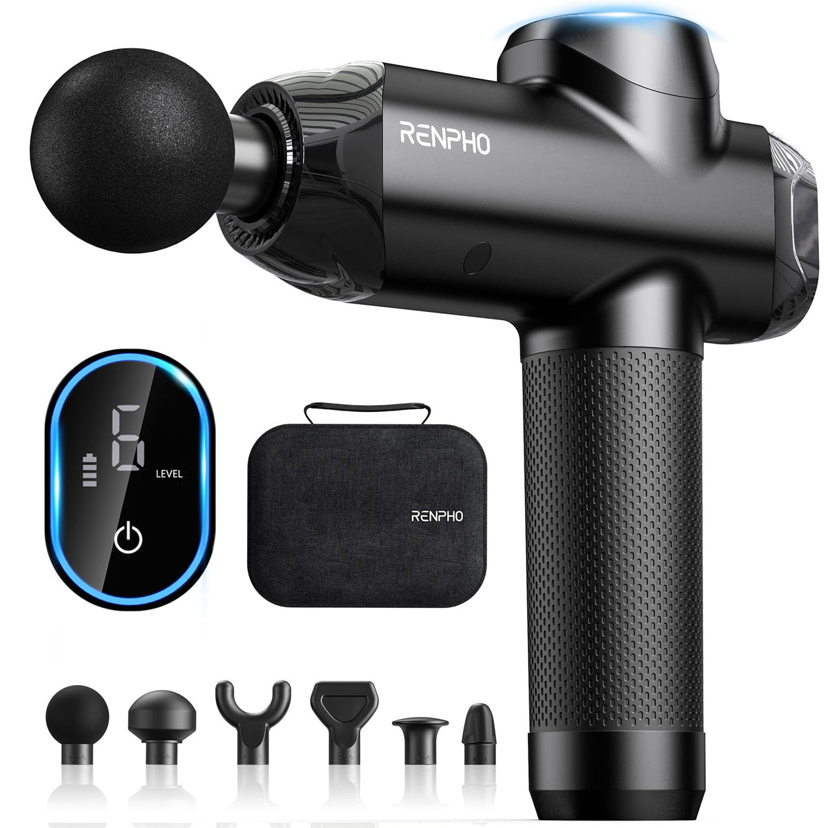 RENPHO Active Thermacool 2 Massage Gun with Heat and Cold Therapy – Handheld Percussion Massager