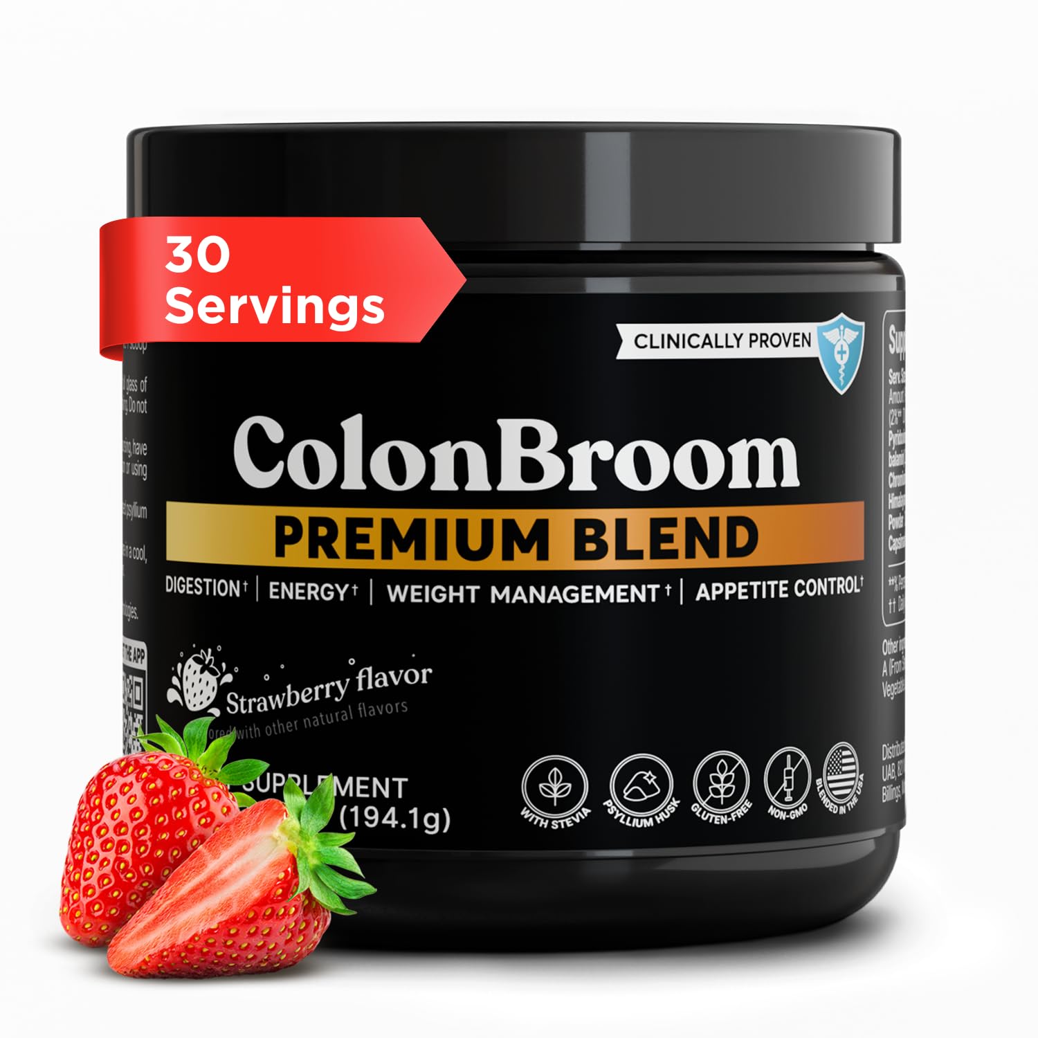 ColonBroom Psyllium Husk Fiber Powder for Gut Health

