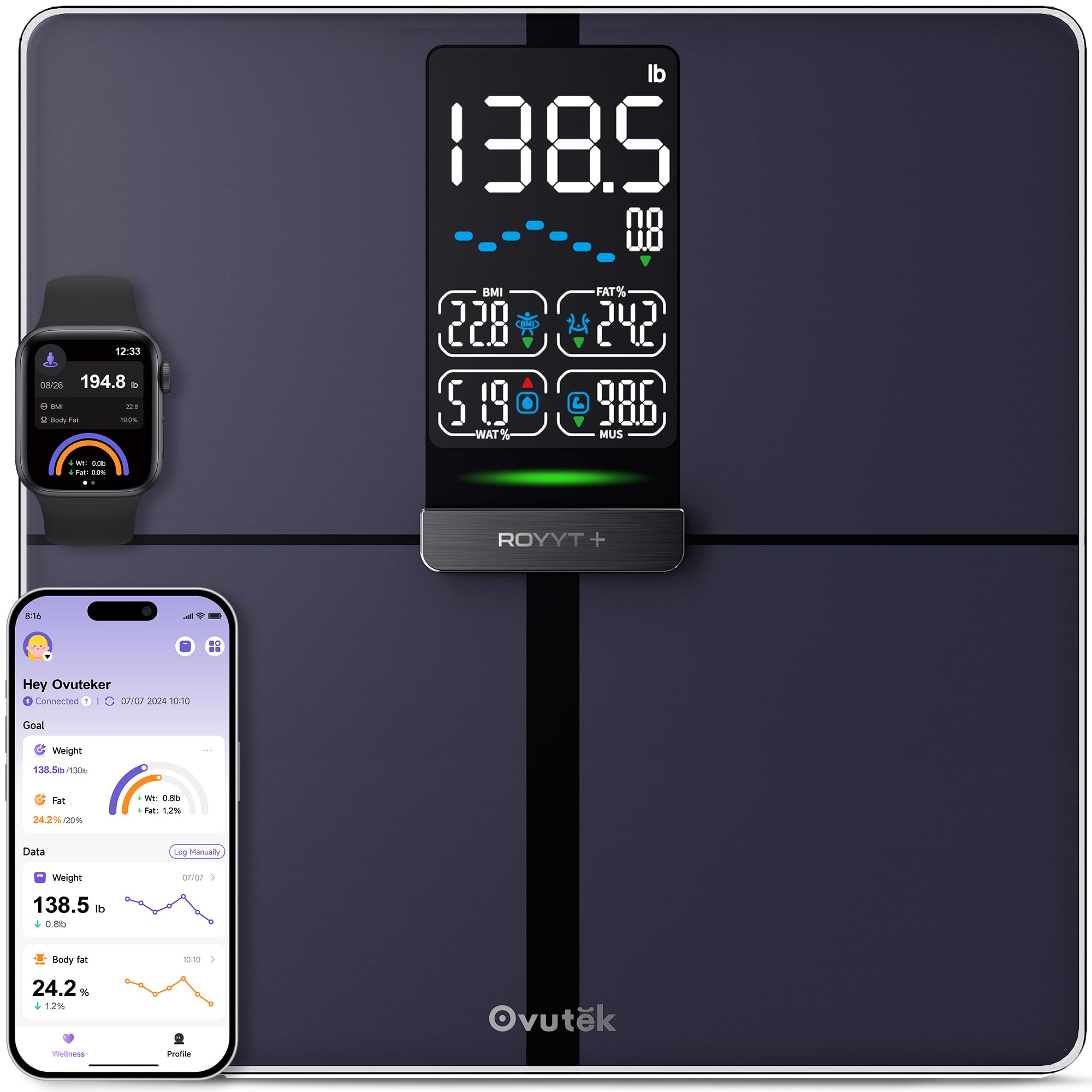 Ovutek Smart Scale for Body Weight & Composition

