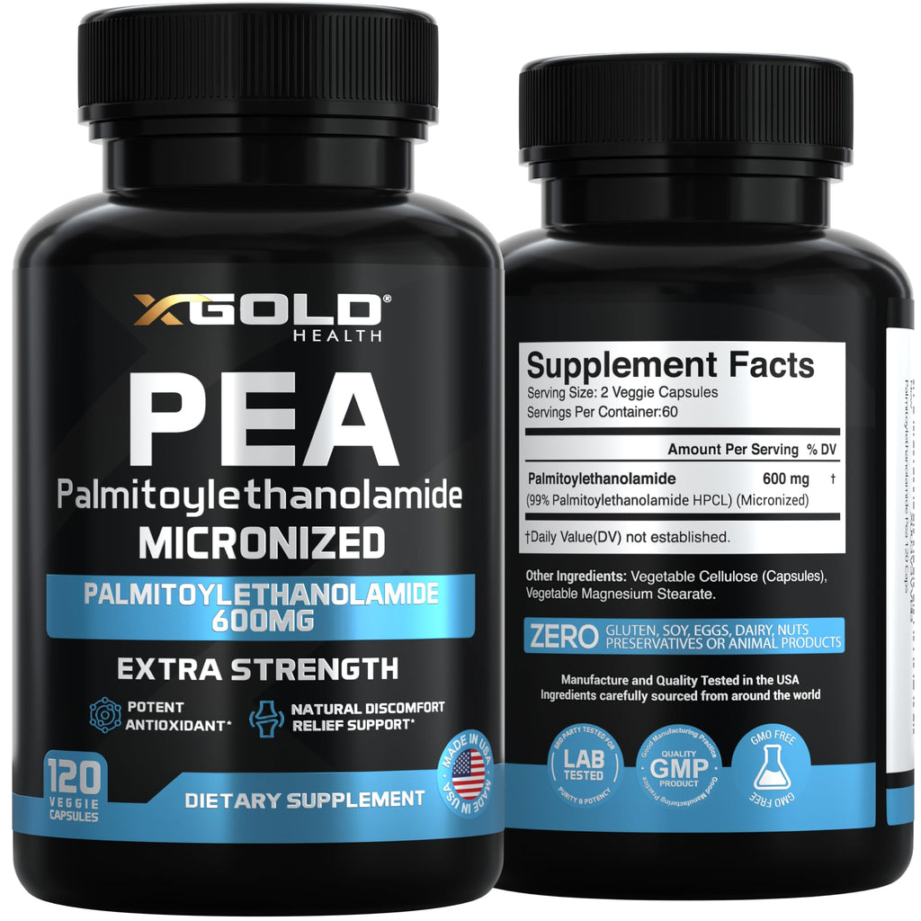 X Gold Health Palmitoylethanolamide PEA 600 mg Micronized

