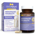 Nouri Menopause Probiotics for Women, Hormonal Balance & Gut Health with Resveratrol & Omega