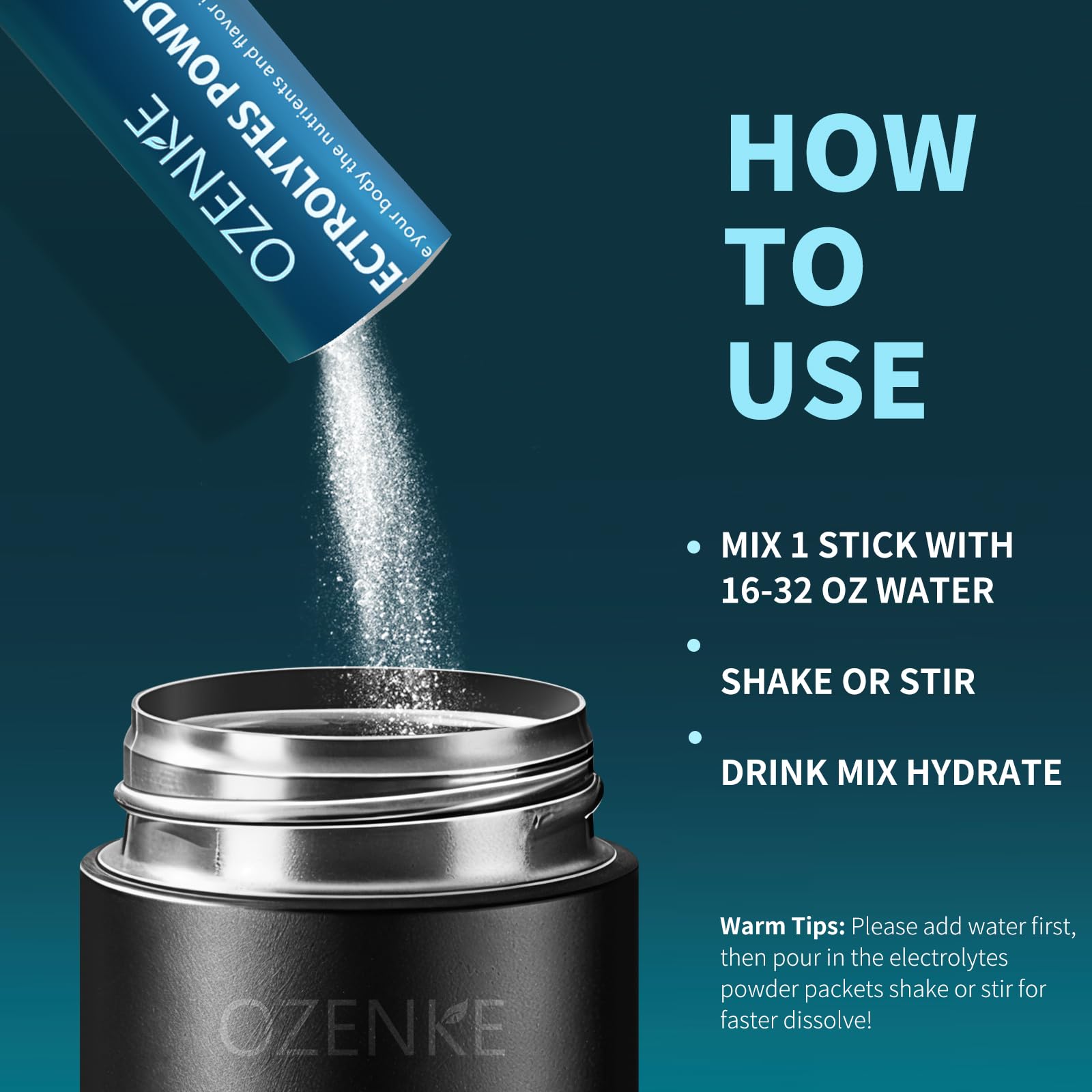 OZENKE Electrolyte Powder Packets for Hydration

