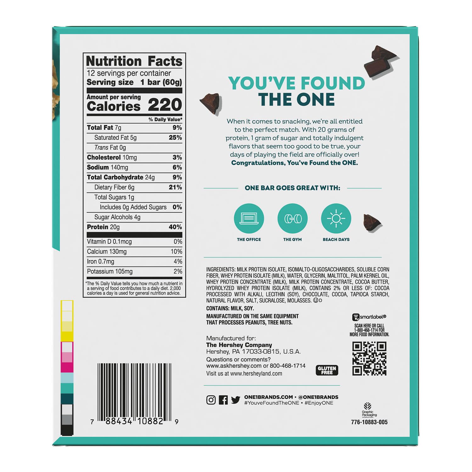ONE Protein Bars Gluten Free High-Protein Snack


