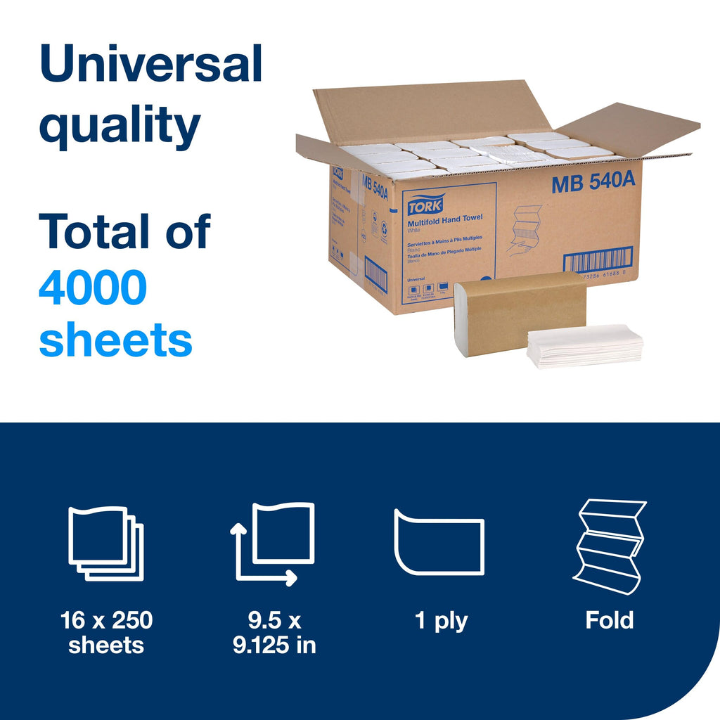 Tork Universal Multifold Hand Towels EcoLogo Certified

