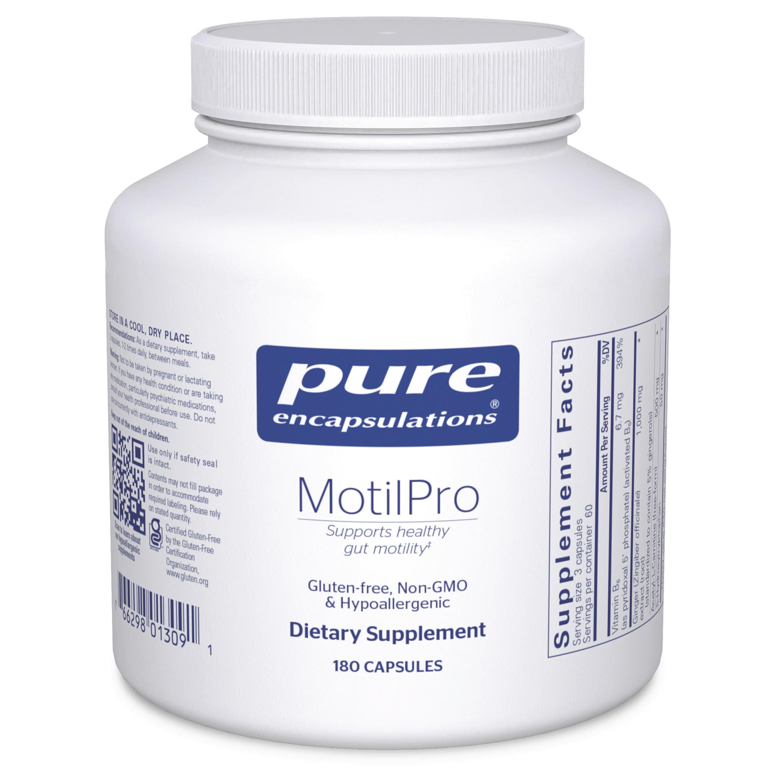 Pure Encapsulations MotilPro Hypoallergenic Gut Motility

