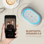 ANJANK Sound Machine Alarm Clock with Bluetooth Speaker

