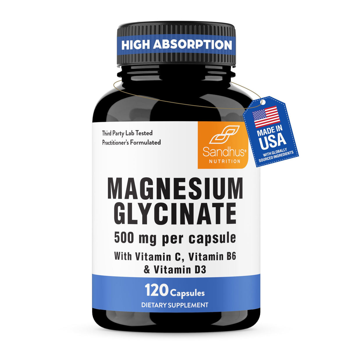 Magnesium Glycinate with Quercetin Chelated Sleep & Relaxation Supplement