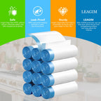 Small Drawstring Trash Bags HDPE 1.2 Mil Unscented


