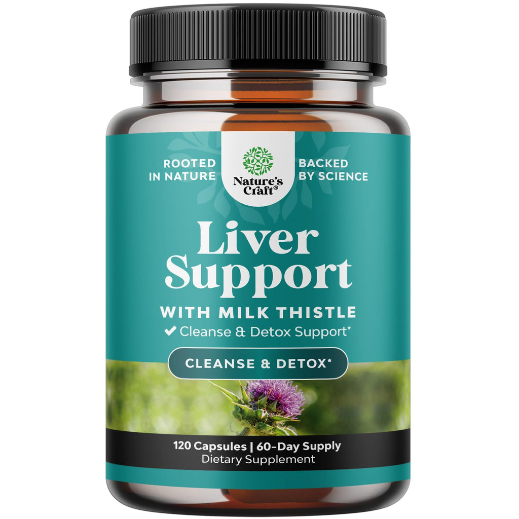 Nature's Craft Liver Cleanse Detox & Repair with Milk Thistle & Ginger