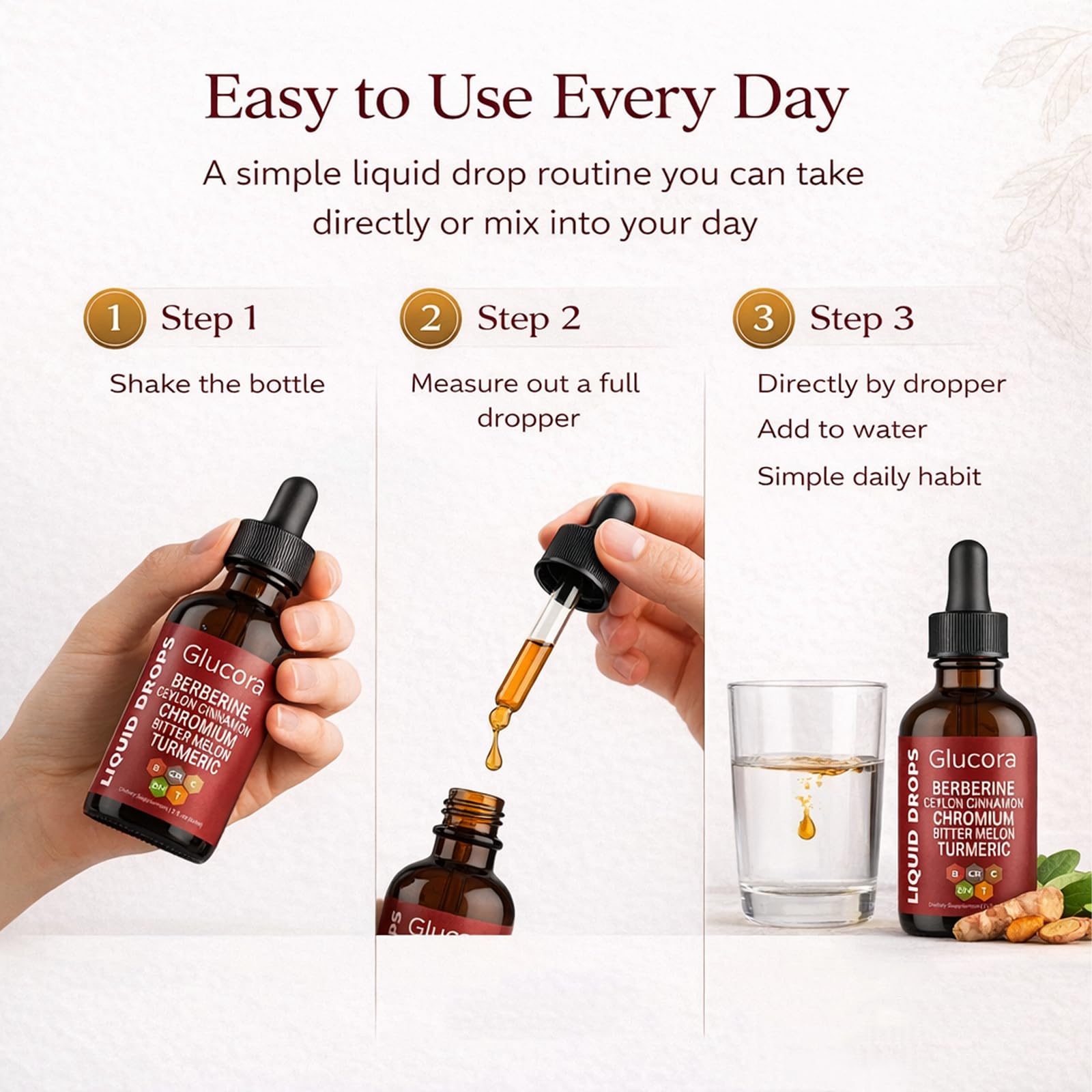 Glucora Berberina Liquida Drops | Botanical Supplement

