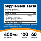 Nutricost SAM-e S-Adenosyl-L-Methionine Supplement

