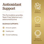 Solgar Yeast-Free Selenium Supplement | Antioxidant Support

