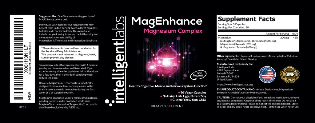 MagEnhance Magnesium Sleep Support with Magtein L-Threonate

