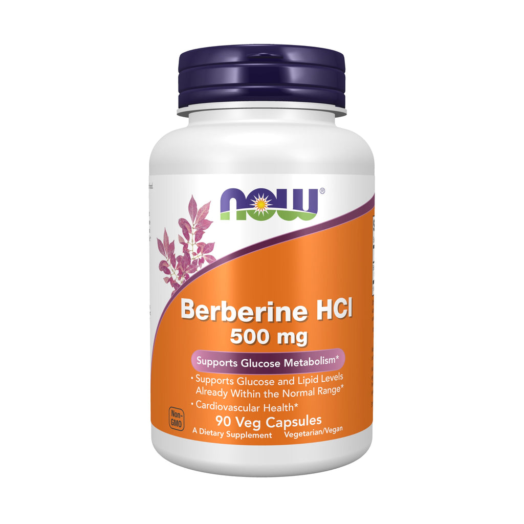 Now Berberine HCL 500 mg Dietary Supplement | Glucose Support

