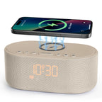 Sound Machine Alarm Clock with Bluetooth & Wireless Charging

