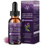 Milk Thistle Liquid Drops with Silymarin 1000mg for Liver Health