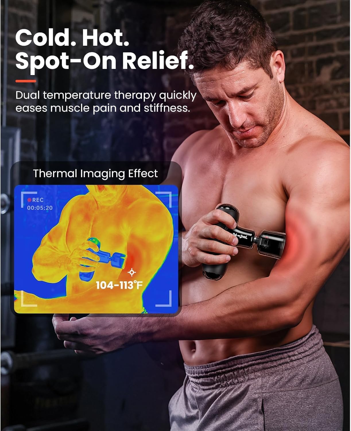 BOB AND BRAD Q2 Pro Mini Massage Gun – Heat & Cold Therapy

