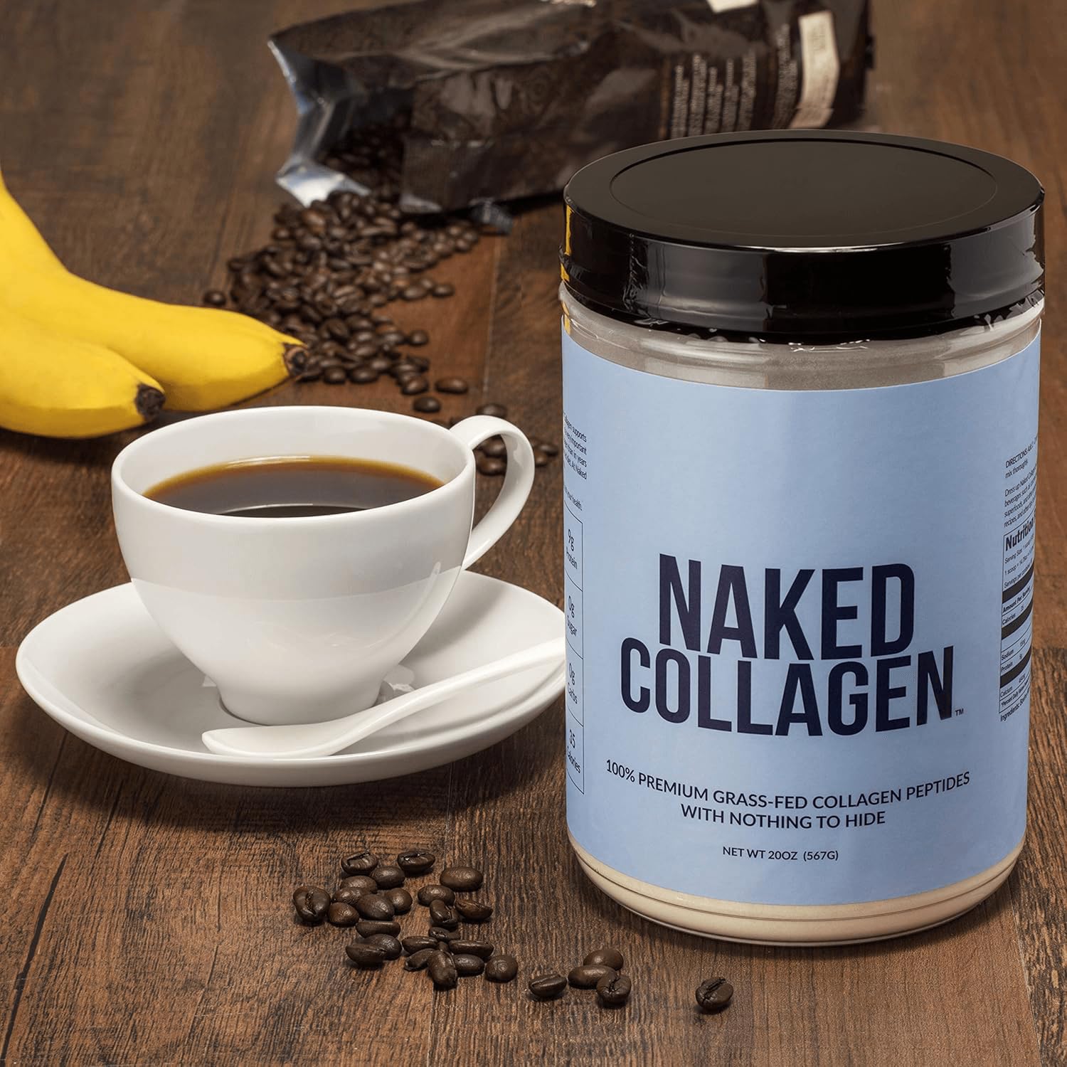 NAKED Collagen Peptides Protein Powder - Grass-Fed NSF Certified

