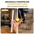 Clear Plastic Cups with Lids & Straws – Heavy Duty PET

