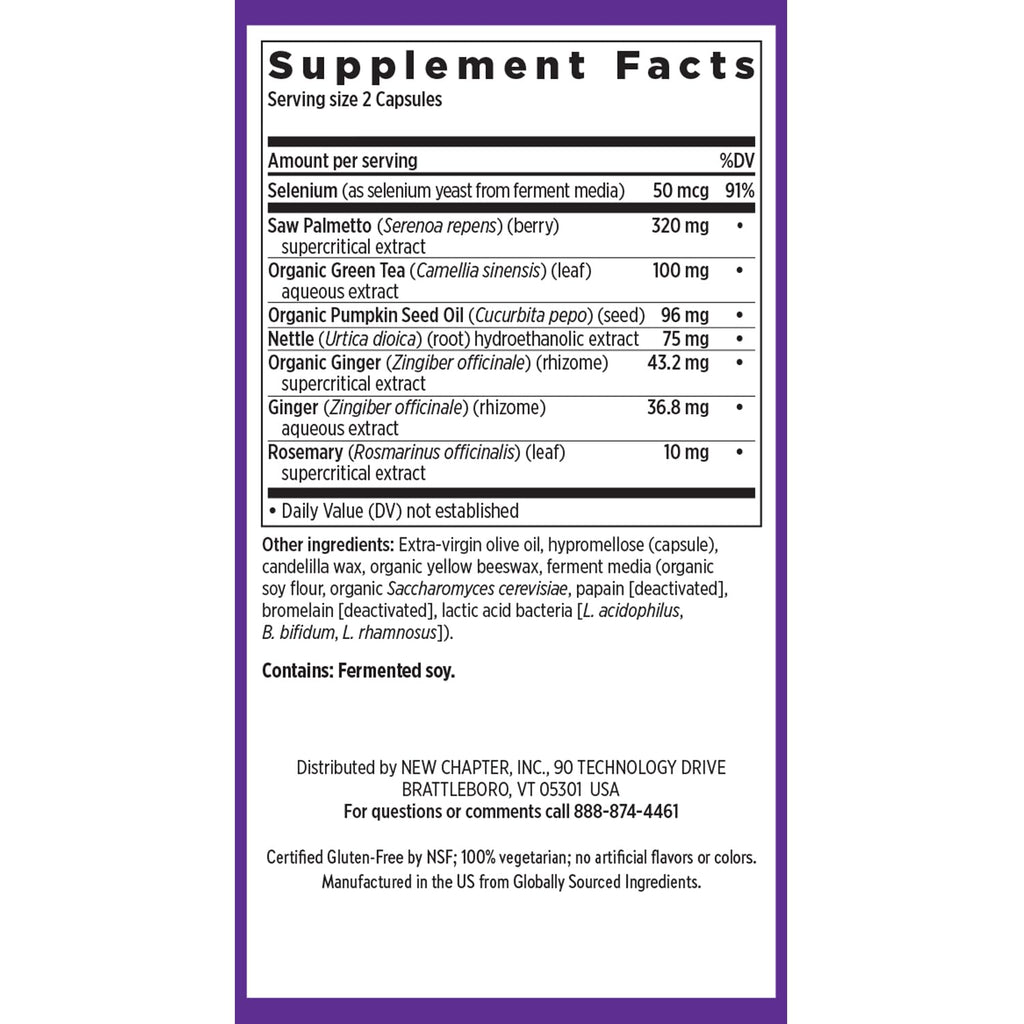 New Chapter Prostate 5LX Supplement with Saw Palmetto

