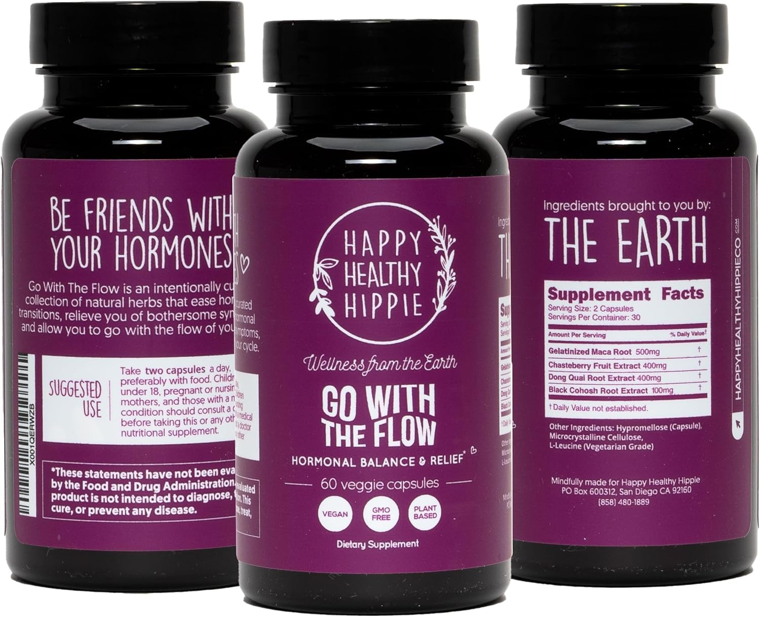 Happy Healthy Hippie Hormone Balance Herbal Supplement

