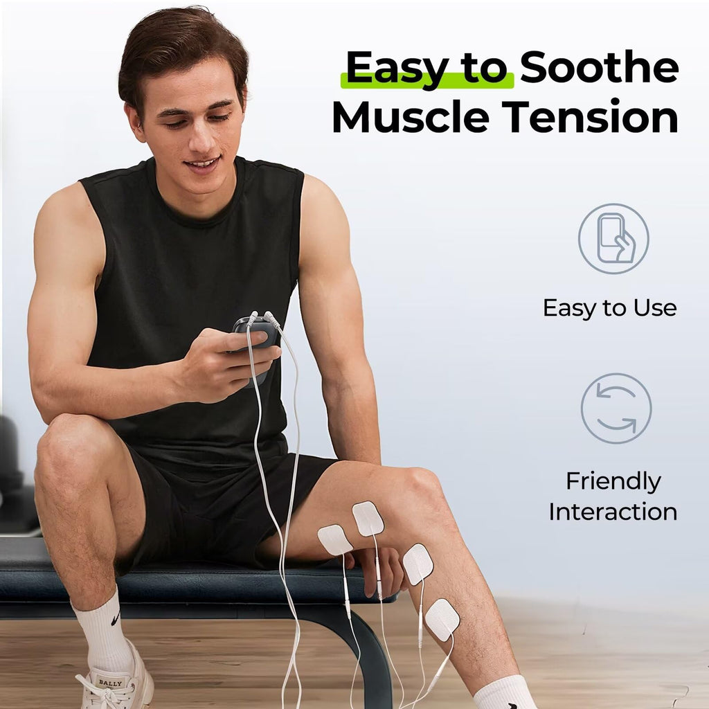 AUVON 3-in-1 TENS EMS Massager for Pain Relief | Rechargeable

