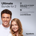 AquaSonic Duo Electric Toothbrush Set - Wireless Charging

