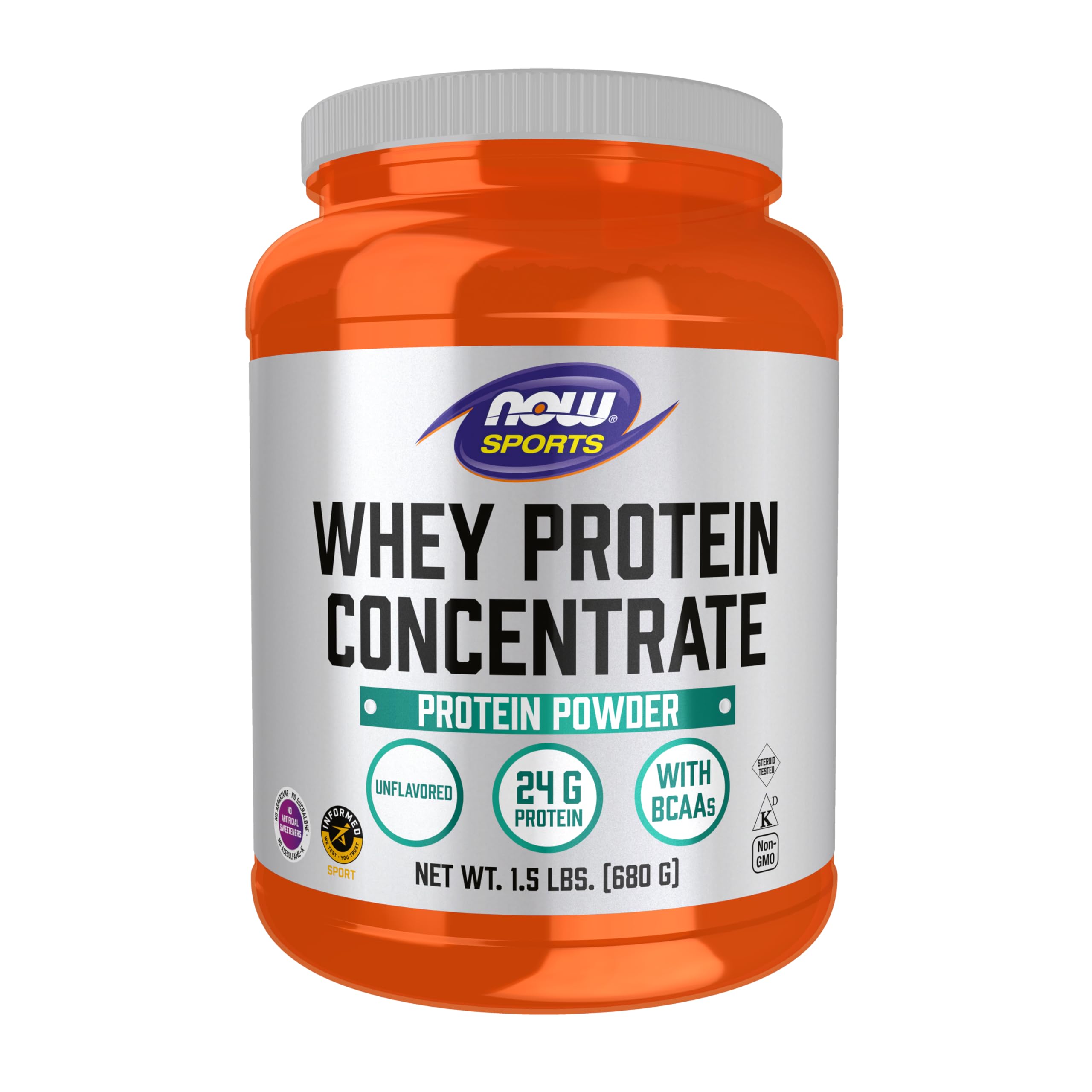NOW Foods Whey Protein Concentrate with BCAAs - Unflavored