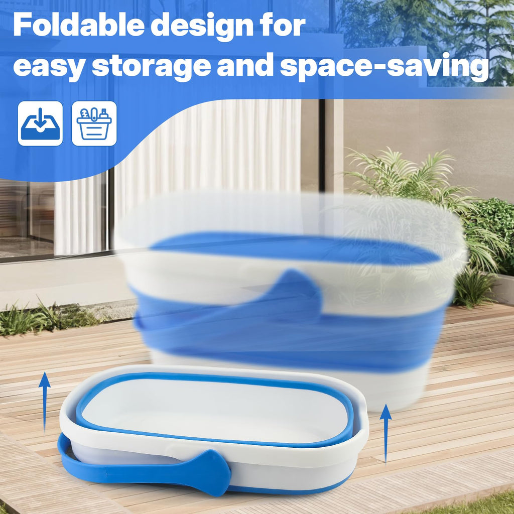 Window Cleaning Kit Collapsible Bucket Interchangeable Heads

