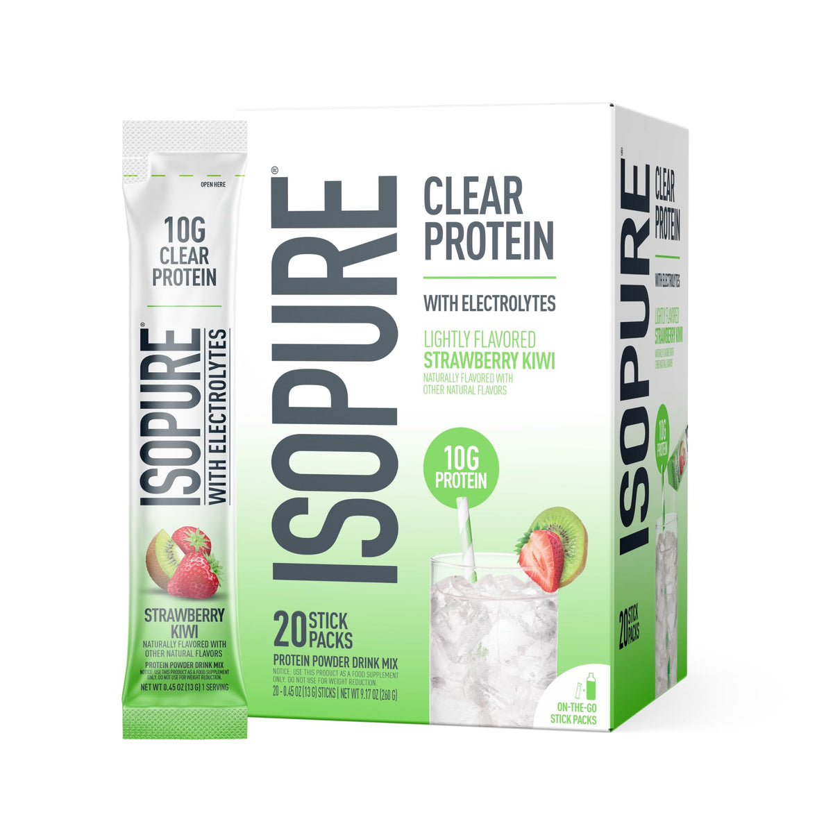 Isopure Clear Whey Isolate Protein Powder - Lactose Free, Gluten Free