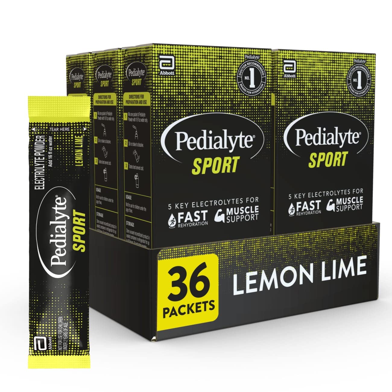 Pedialyte Sport Electrolyte Powder for Fast Hydration