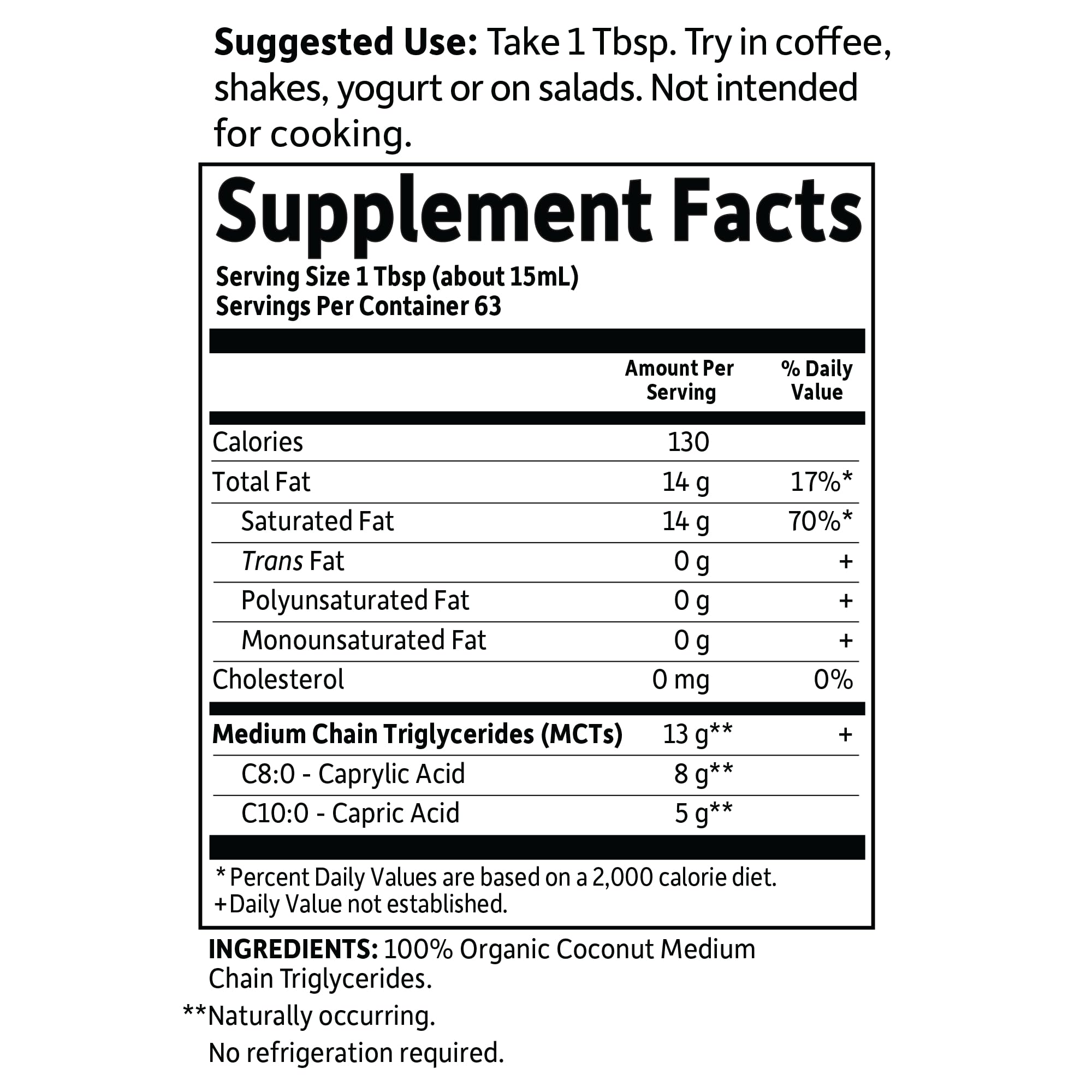 Garden of Life MCT Oil for Brain Health - Organic Coconut

