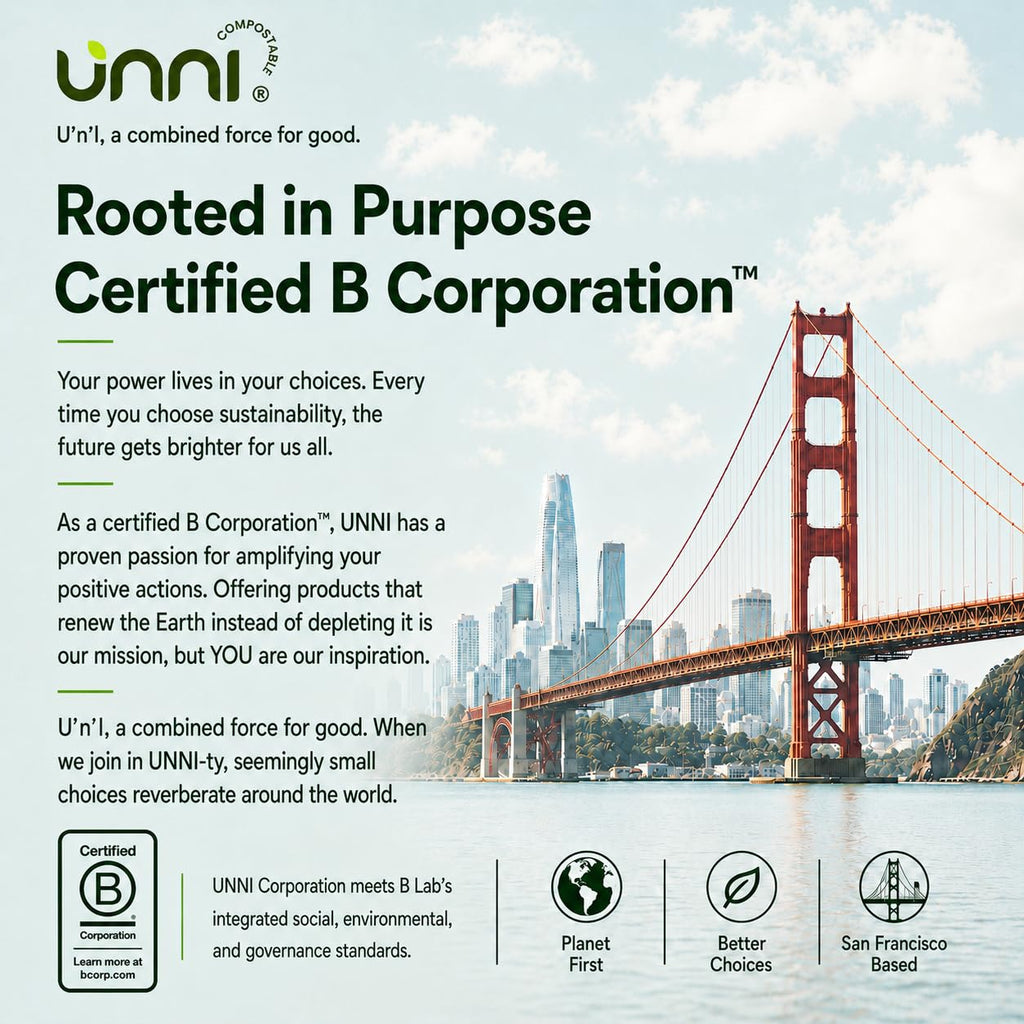 Unni Compostable Trash Bags - Extra Thick Liners

